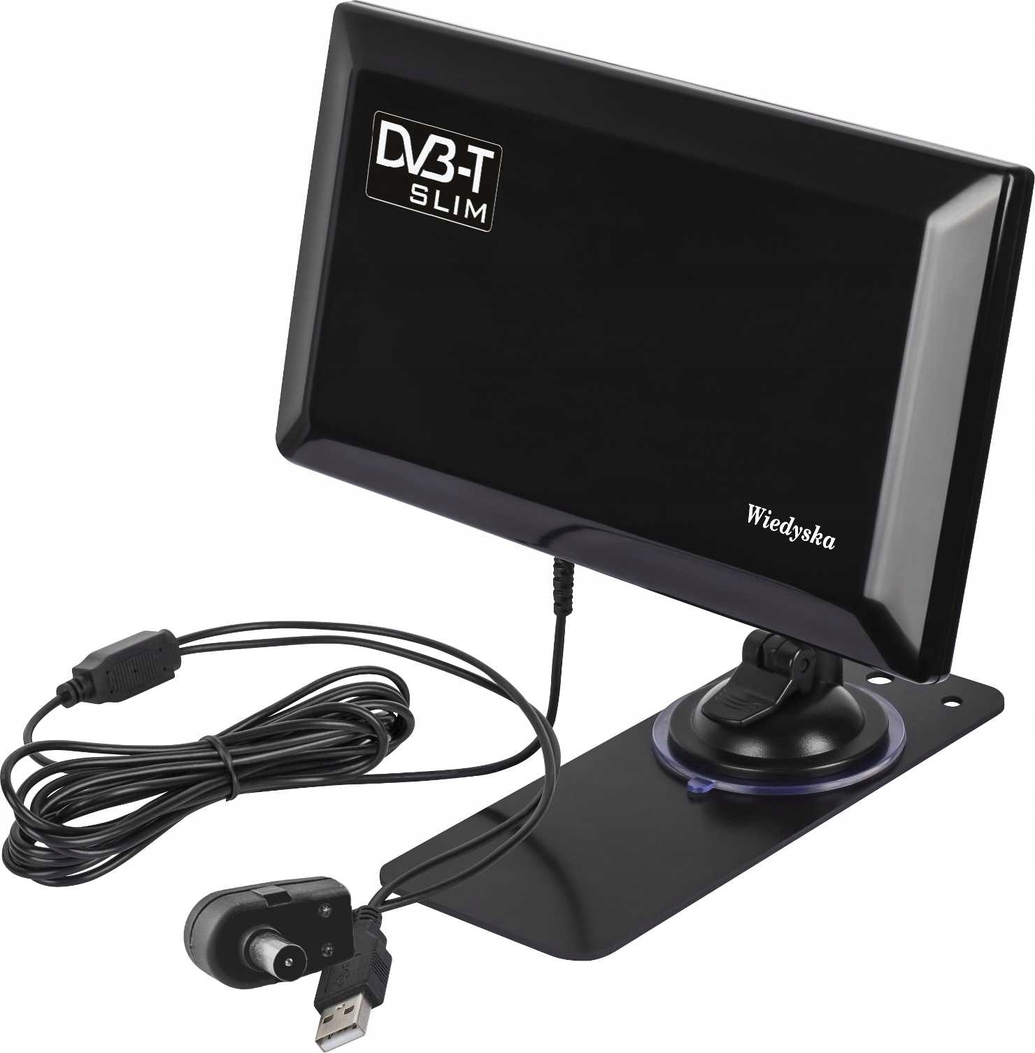 

Antena Pokojowa Aktywna MUX8 Tv Dvb-t Slim 44dB
