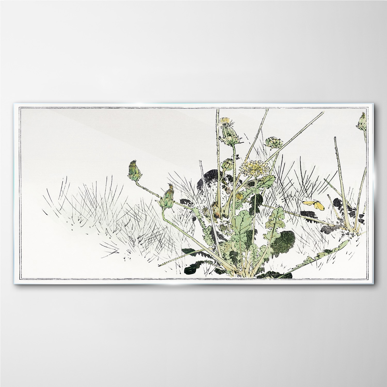 

Foto-obraz na szkle Kwiatu liście kwiaty 100x50 cm