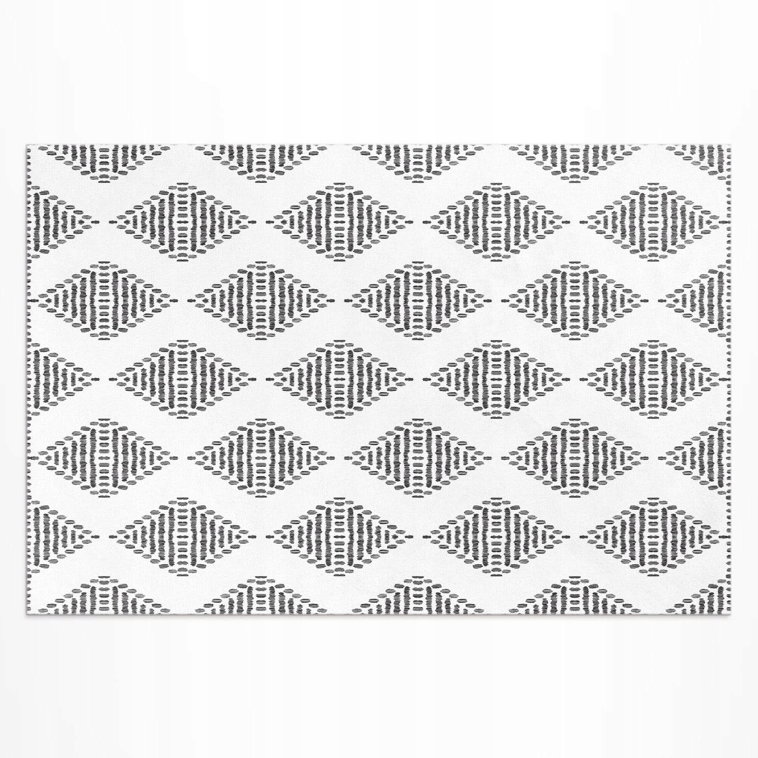 Dekoratívny vonkajší koberec Geometrické indiánske kosoštvorce vzor 180 x 120 cm