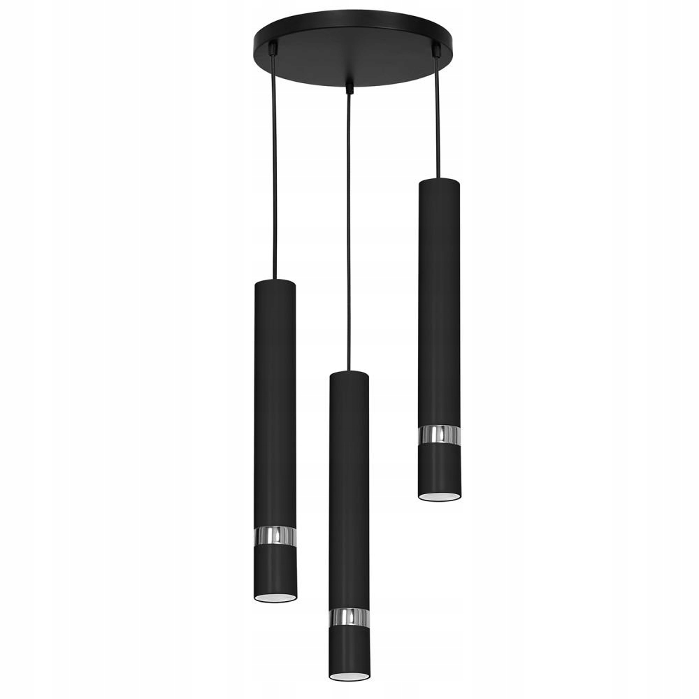 Trojitá závesná lampa s tubusom na kruhu Reno 5153 Luminex