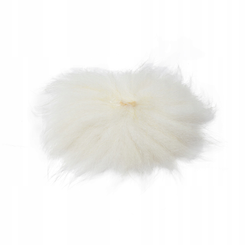 Krążek Z Ogona Lisa Polarnego Arctic Fox FD0600-L White