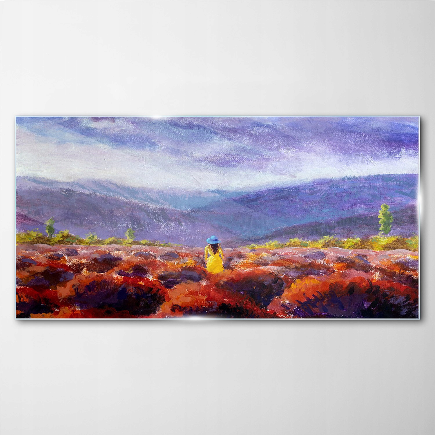 

Szklany obraz na ścianę Krajobraz góry 140x70 cm