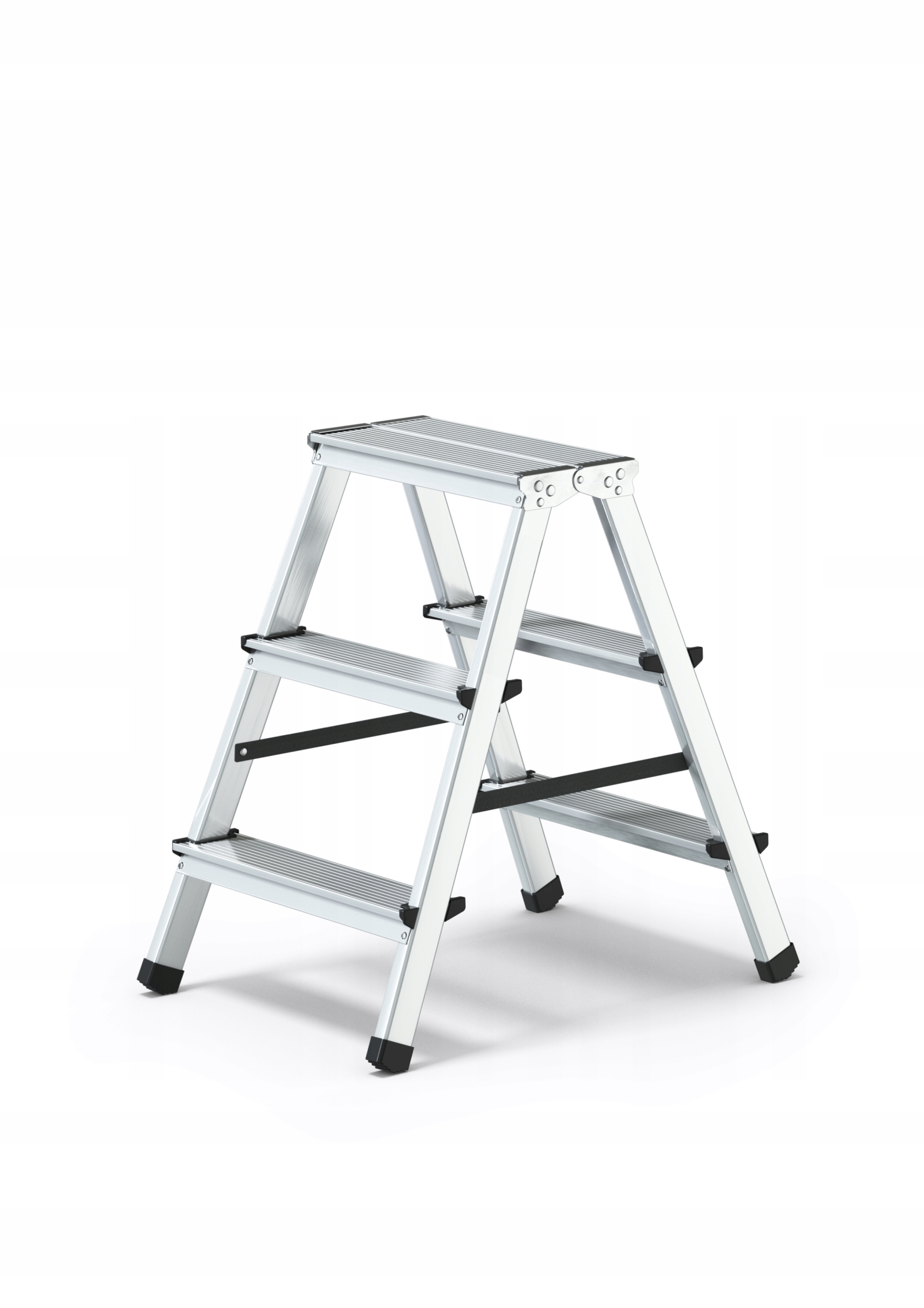 Drabinka dwustronna 3 stopniowa 125KG Schodki podest stołek taboret POLSKI EAN (GTIN) 5905123233227
