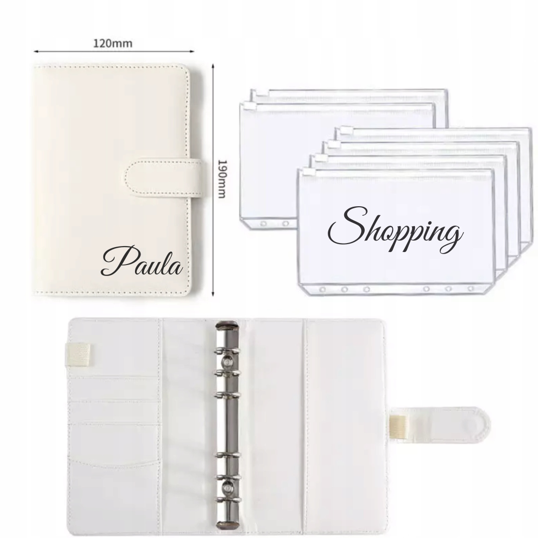 Planer budżetowy + koperty personalizowane napisy