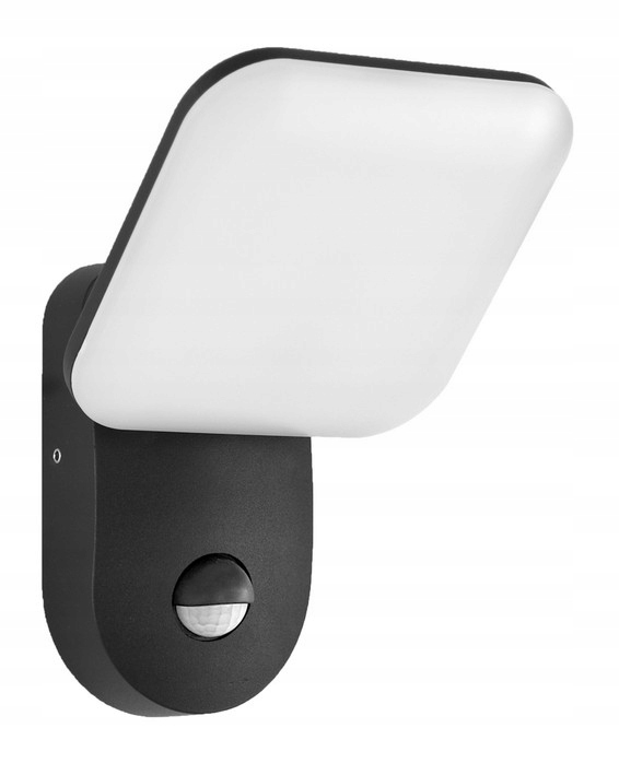 Nástenné svietidlo, vonkajšia fasádna lampa, čierny snímač pohybu Nammi