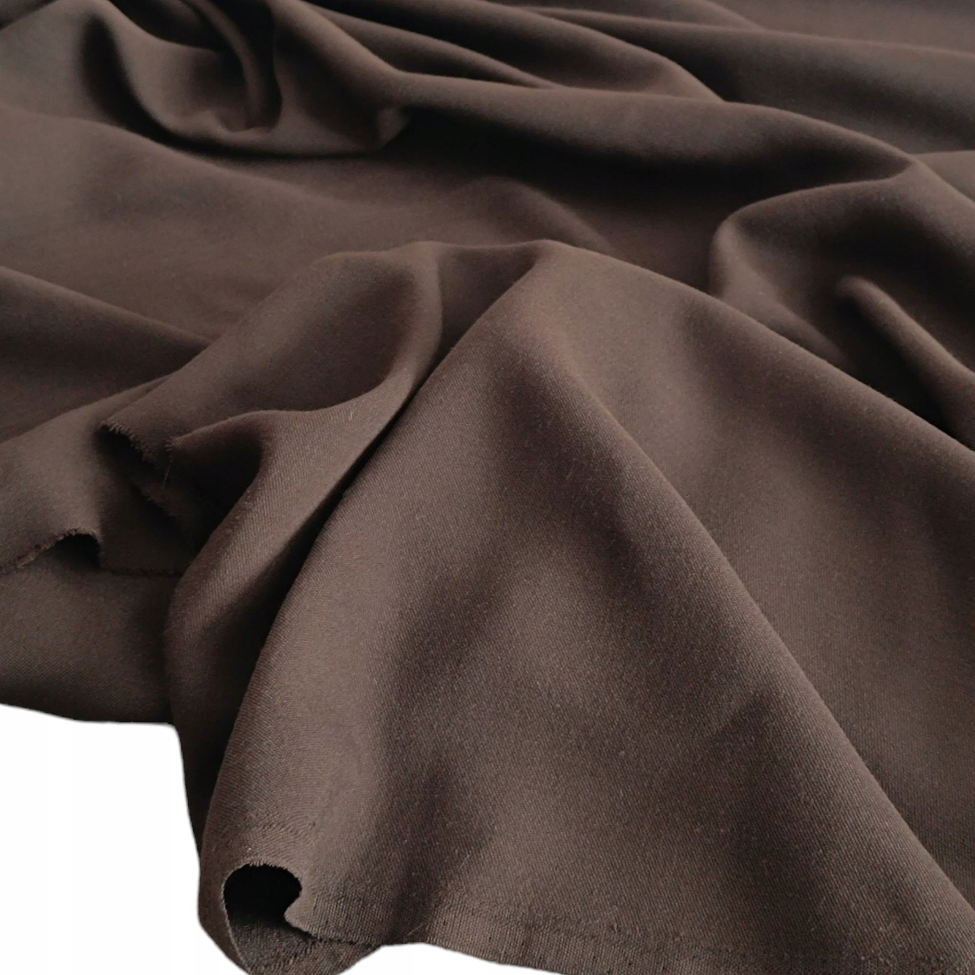 Kostýmová vlna Látka sako oblek 220g/m2 Kupon 1.20 mb Hnědá