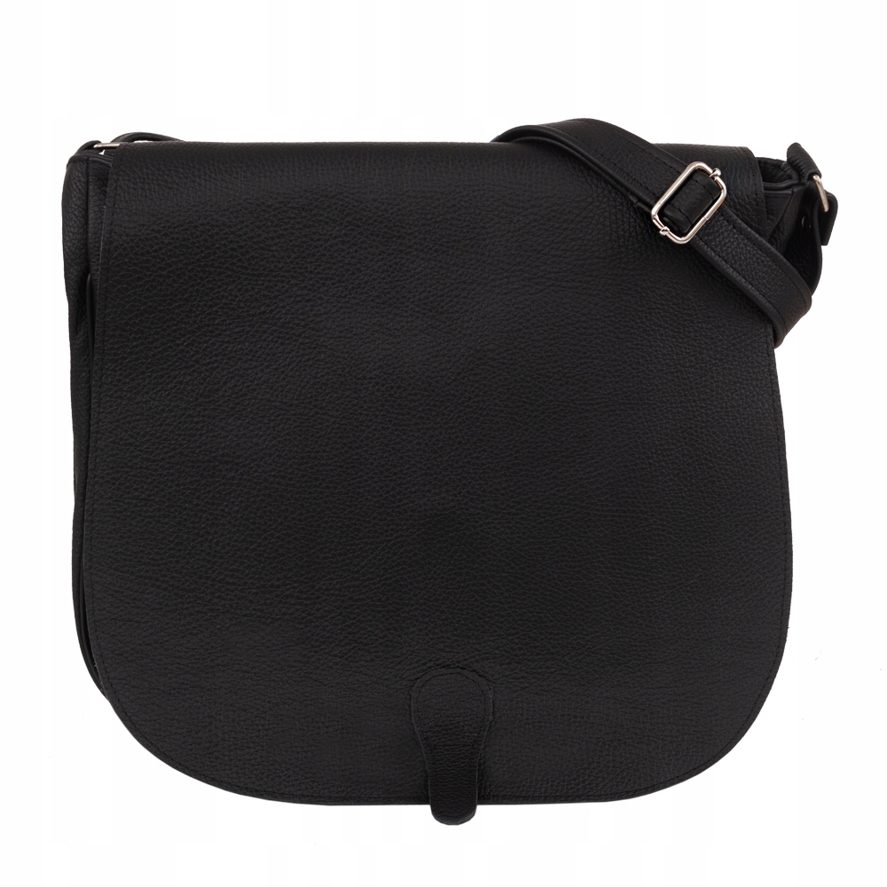 

czarna Torebka Ze Skóry Listonoszka Skórzana torba