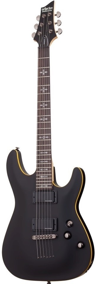 Schecter Demon-6 Aged Black Satin – silný zvuk a agresivní charakter