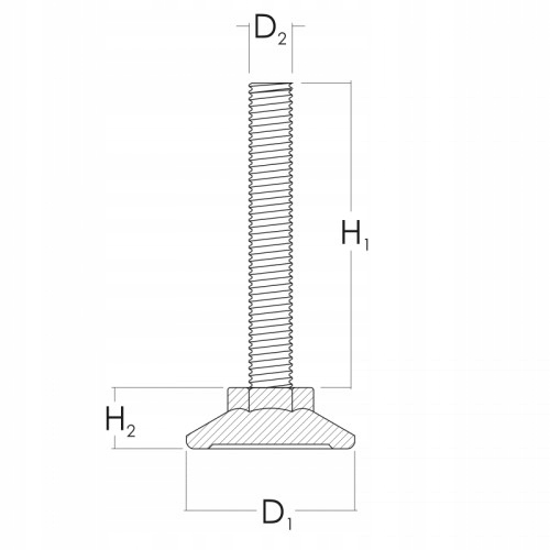 STOPKA REGULACYJNA M8x40 1szt. PRODUCENT Model STM8x40