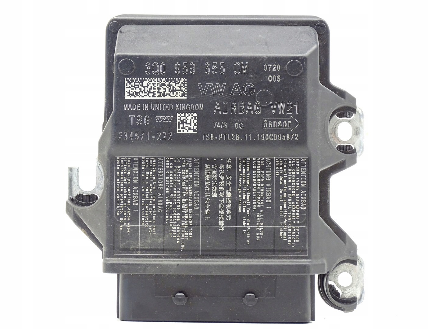 module control unit SENSOR airbag SKODA OCTAVIA III LEON III 3Q0959655CM