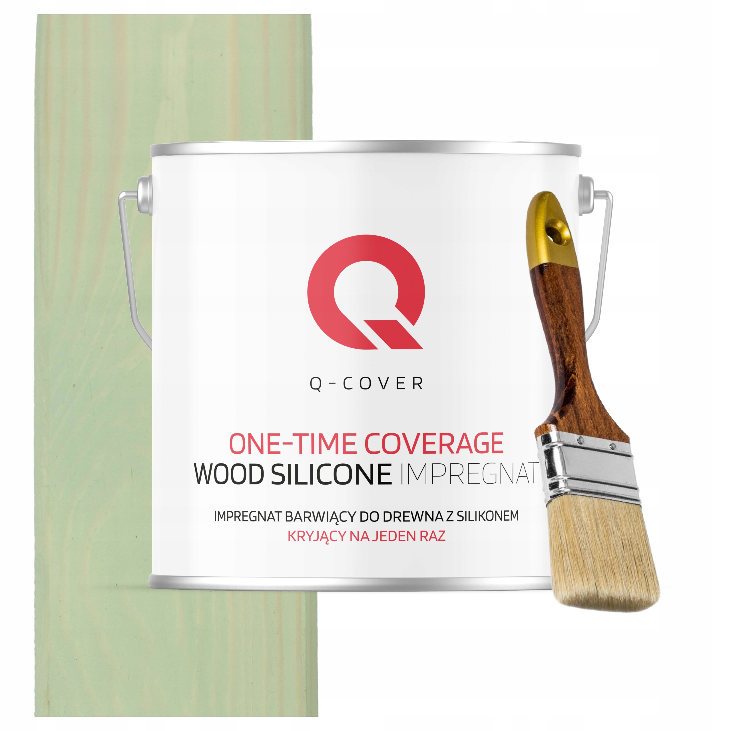 Barva Impregnát na dřevo Ochrana Barva v jednom 5L Olivová H2055 Štětec