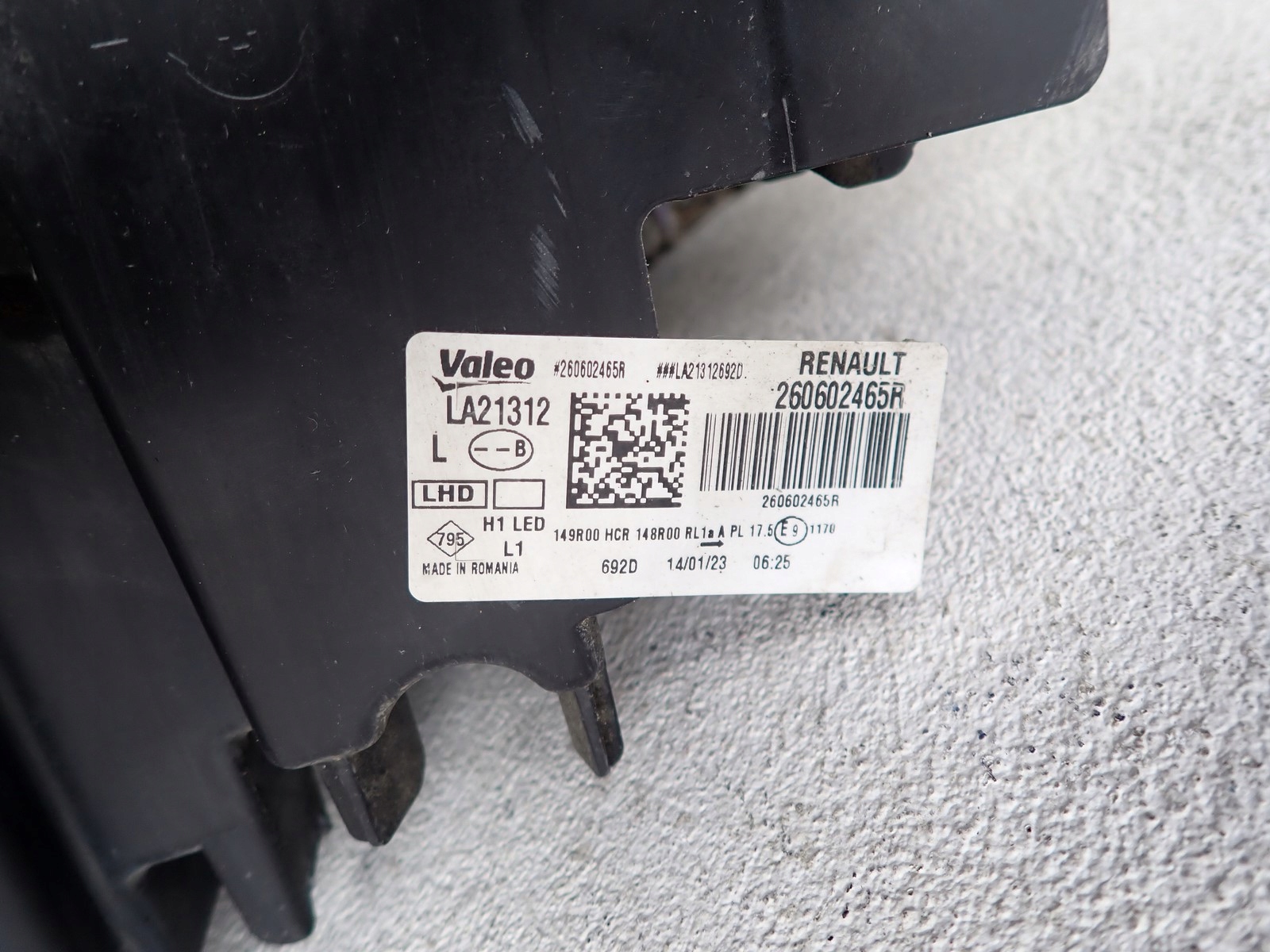 light left REFLEKTOR left LED DACIA DUSTER 2 II HM LIFT 21-24R 260602465R