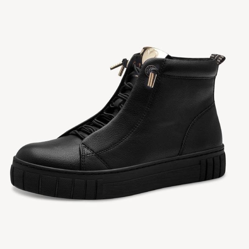 Marco Tozzi 2-25291-43-001 černé kotníkové boty vel. 37, syntetický materiál Kochland