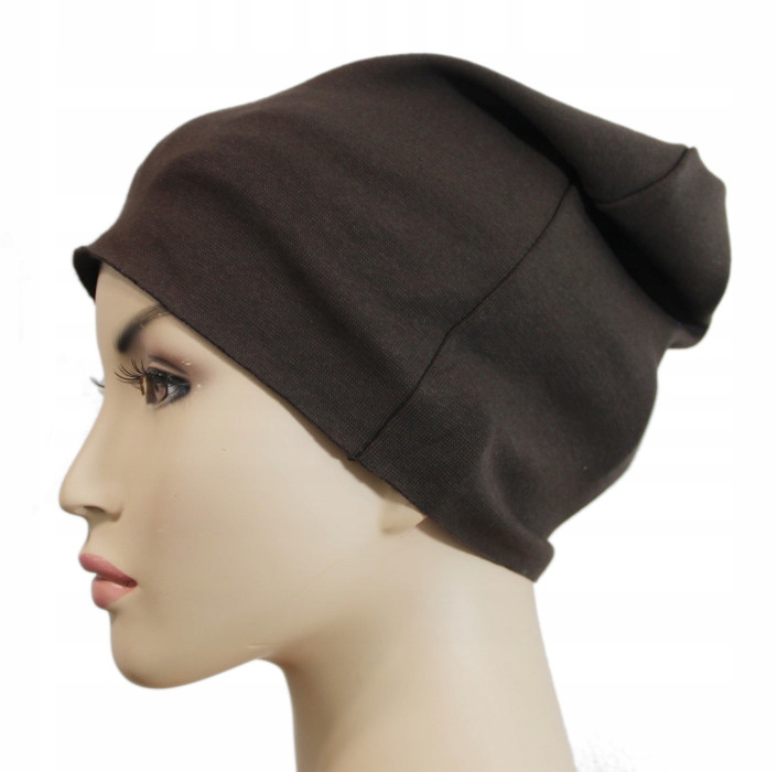

Czapka Beanie bawełna uniwersalna Brązowy
