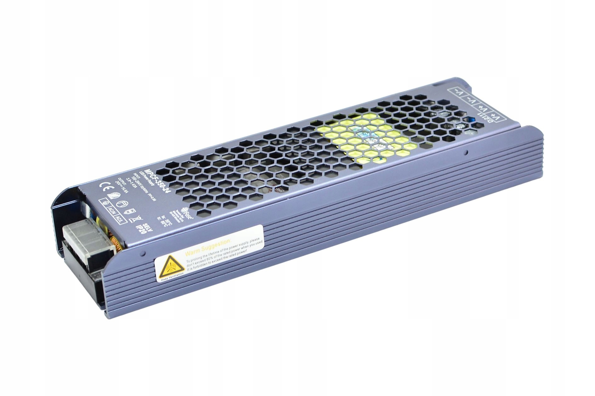 Zasilacz modułowy Led Slim Mpcf 350W 24V DC filtr Pfc