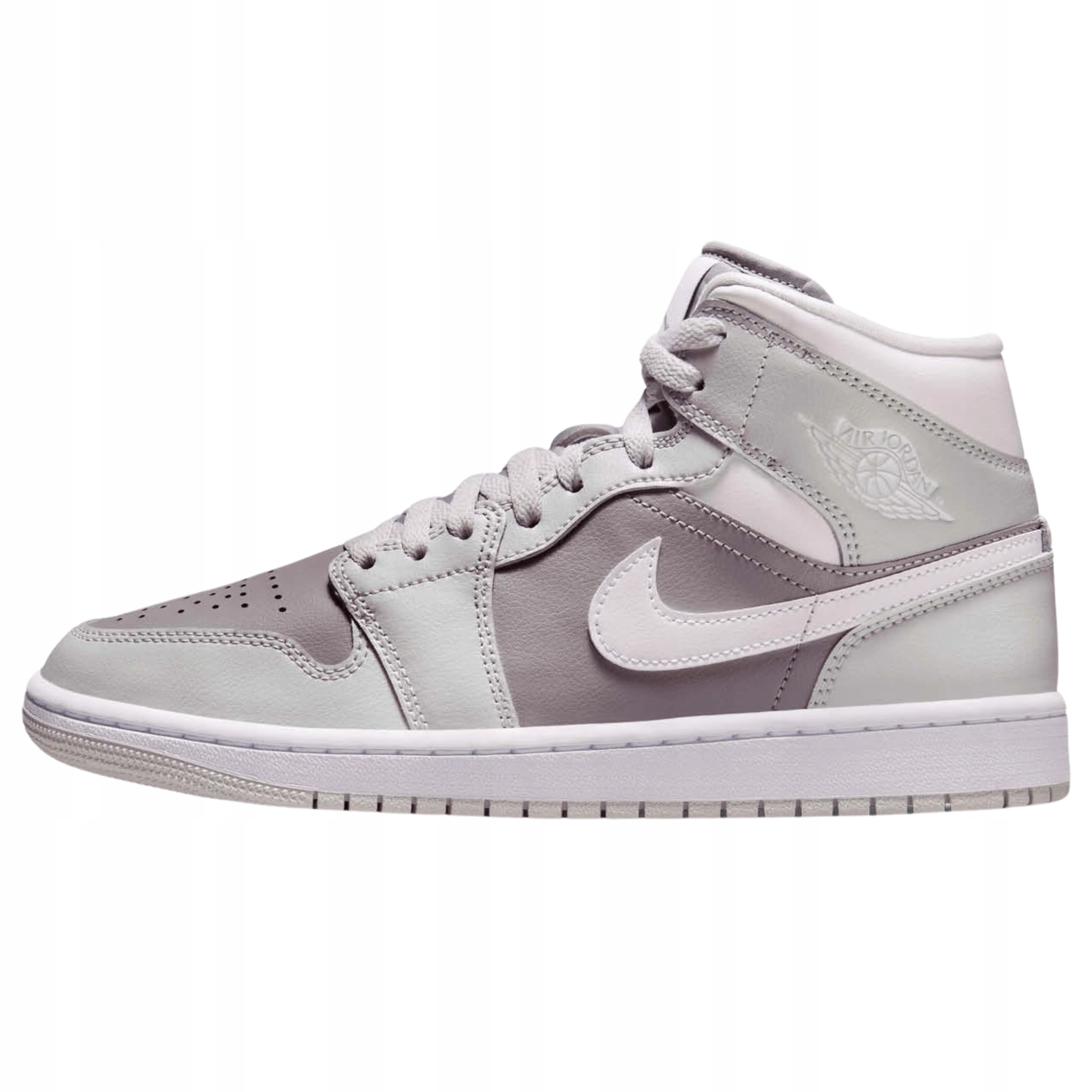 Sportovní boty Nike Wmns Air Jordan 1 Mid šedé kožené dámské velikost 44