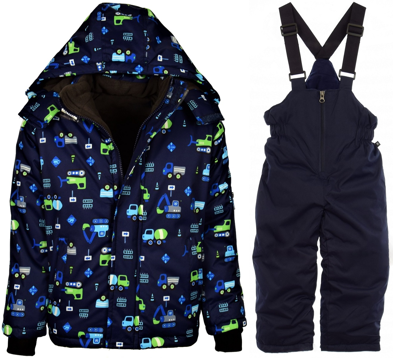 KOMBINEZON ZIMOWY j-342G DWUCZĘŚCIOWY POLAR r. 104