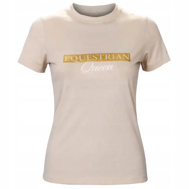Dámská košile s krátkým rukávem Equestrian Queen Jade 24SS béžová Xs