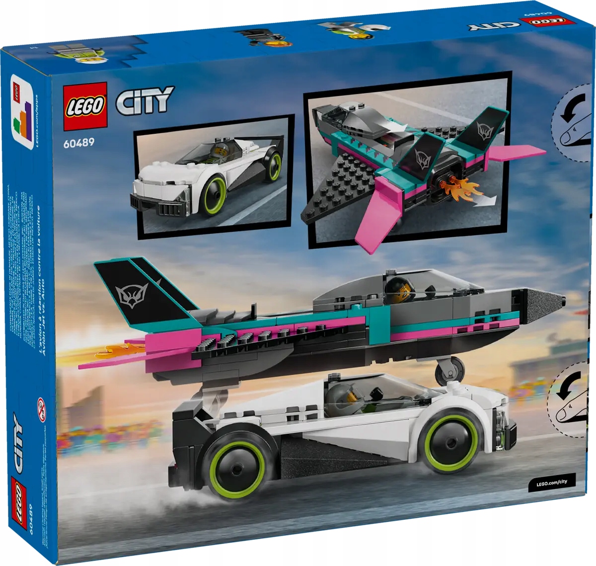 60489 Lego City – Letadlo versus automobil