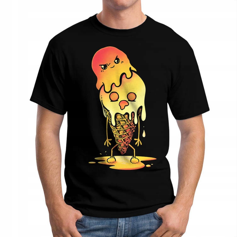 

Koszulka Męska Śmieszna Zombie Ice Cream 2XL