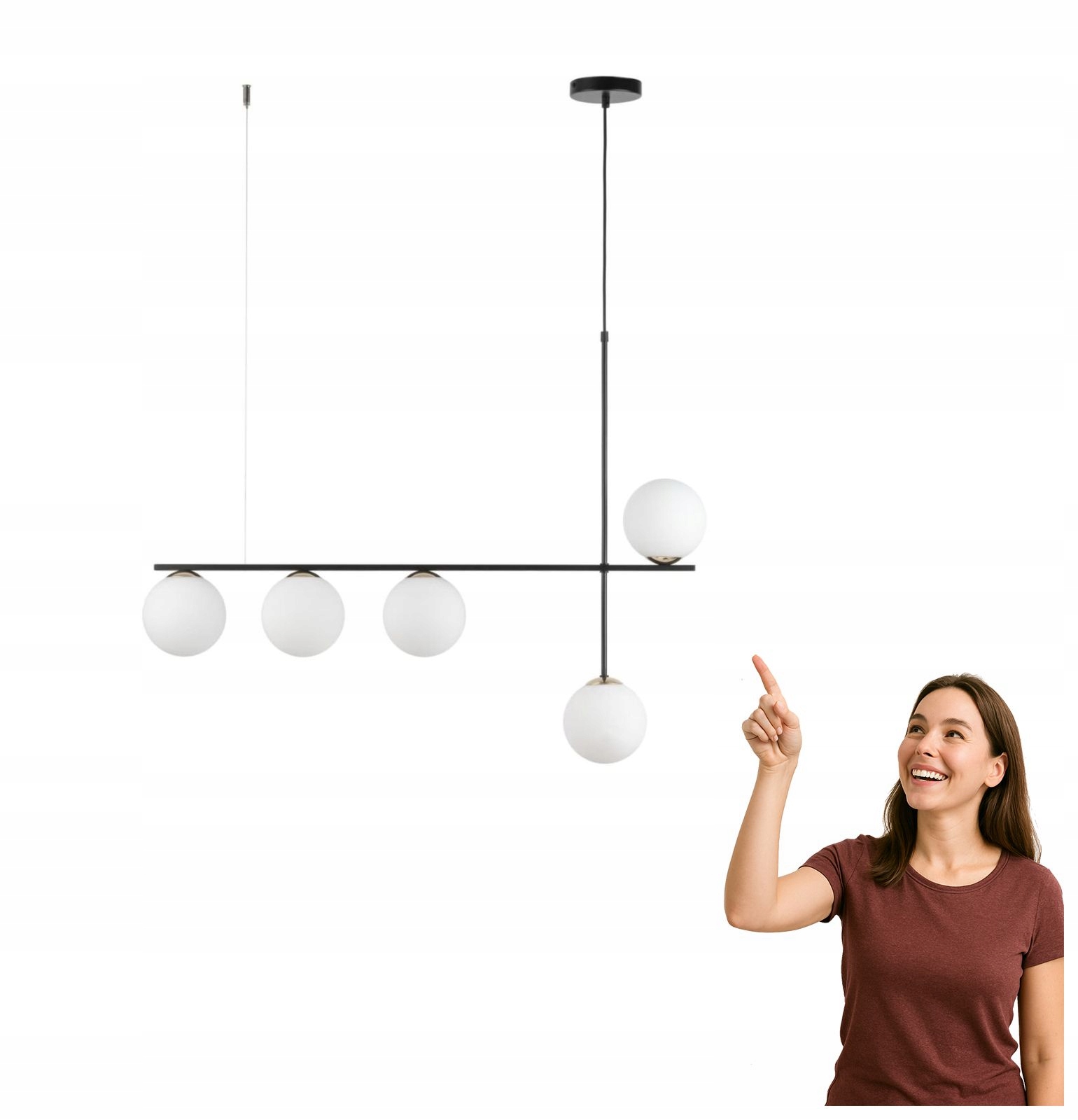 Závesná lampa Silia 5 33694 Sigma Lighting