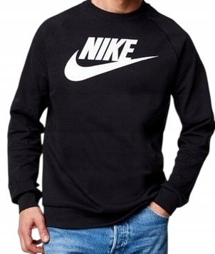 Nike Pánská Mikina Klasická Sportovní Módní Pohodlná Černá Crewneck