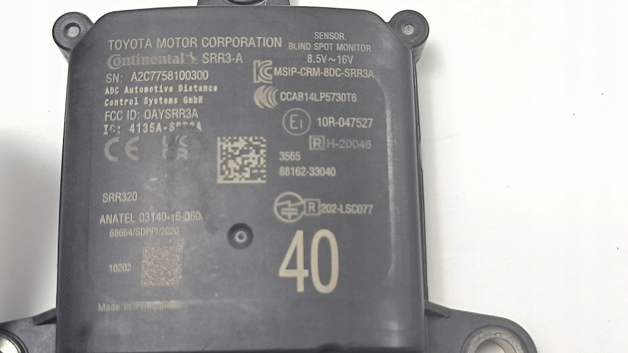 modulo RADAR MARTWEGO POLA 88162-33040 LEXUS ES300H VII