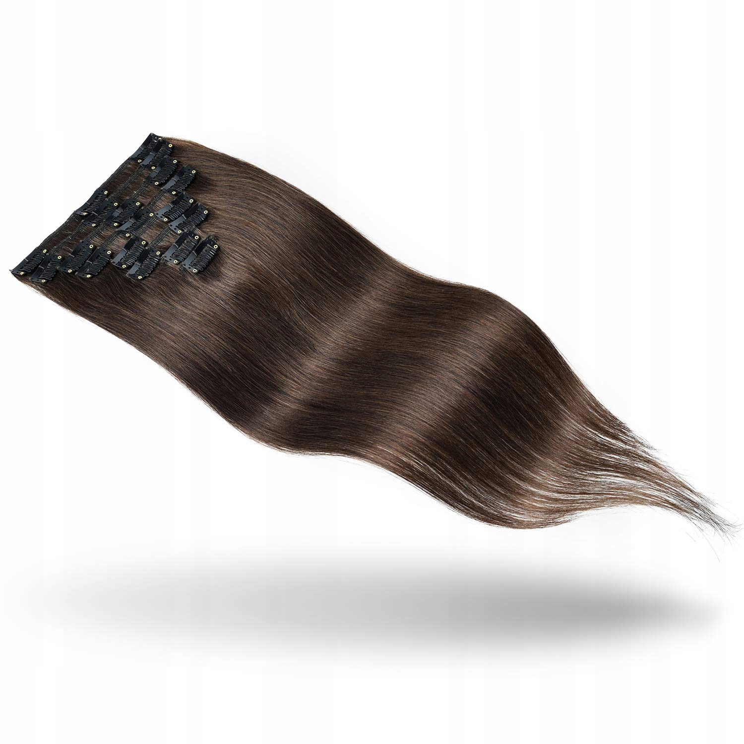 Paruka polodlouhé syntetické vlasy středně hnědá Parxitn dámská