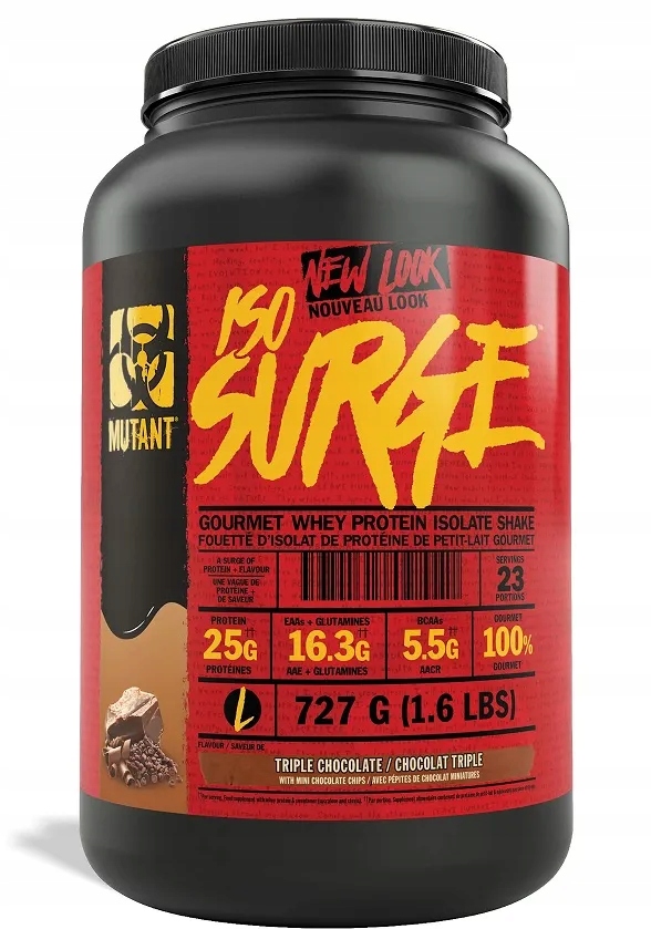 Mutant – Iso Surge, Izolát, Triple Chocolate, Prášek, 727 g