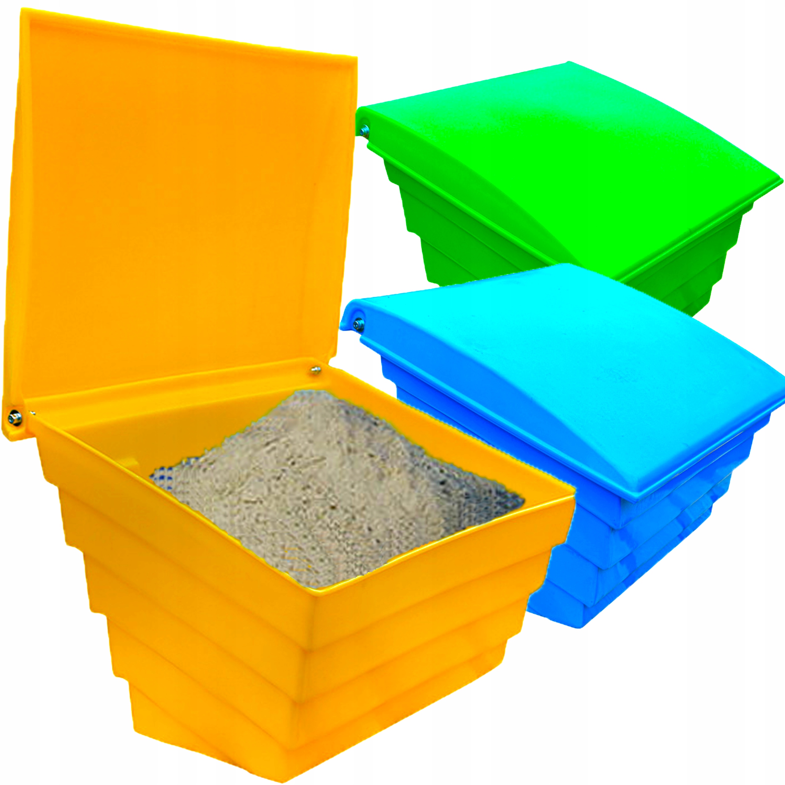 

Pojemnik na piasek sól sorbent skrzynia 70L 100KG