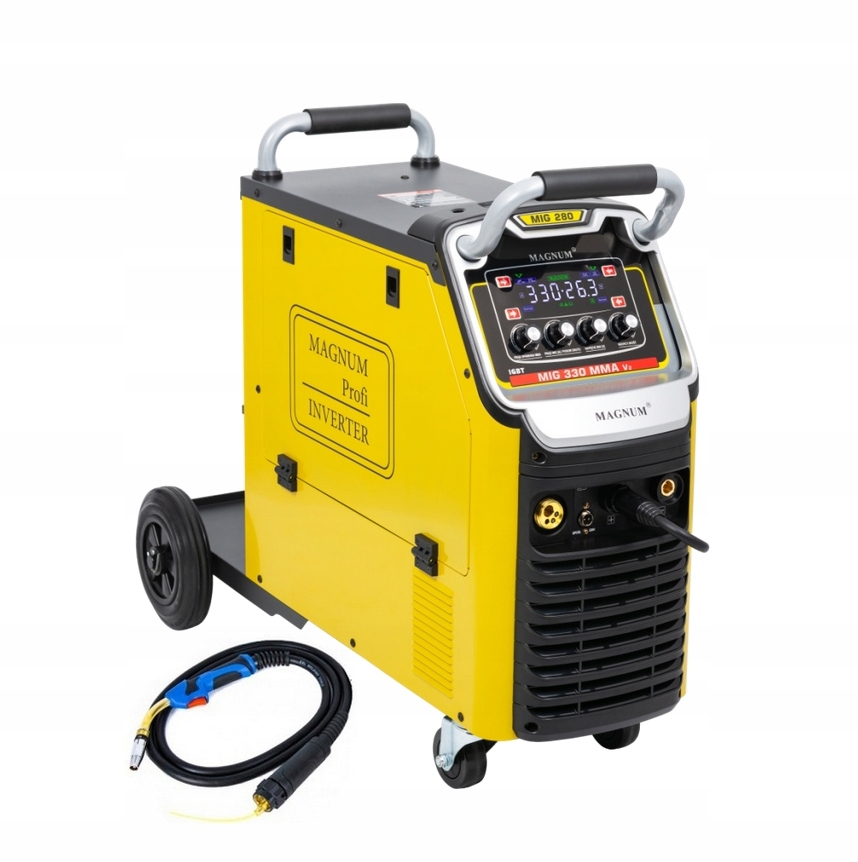 Spawarka Migomat Magnum Mig 330 Mma 4X4 330A/60% MB24/5M 400 V 50 Hz
