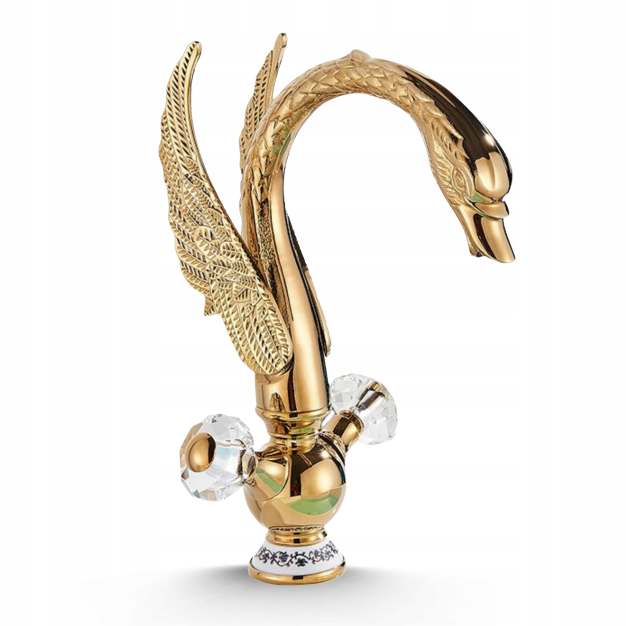 Kohútik Na Umývadlo Zlatá Labuť, Kúpeľňová Umývadlová Batéria S Kohútikmi Swan