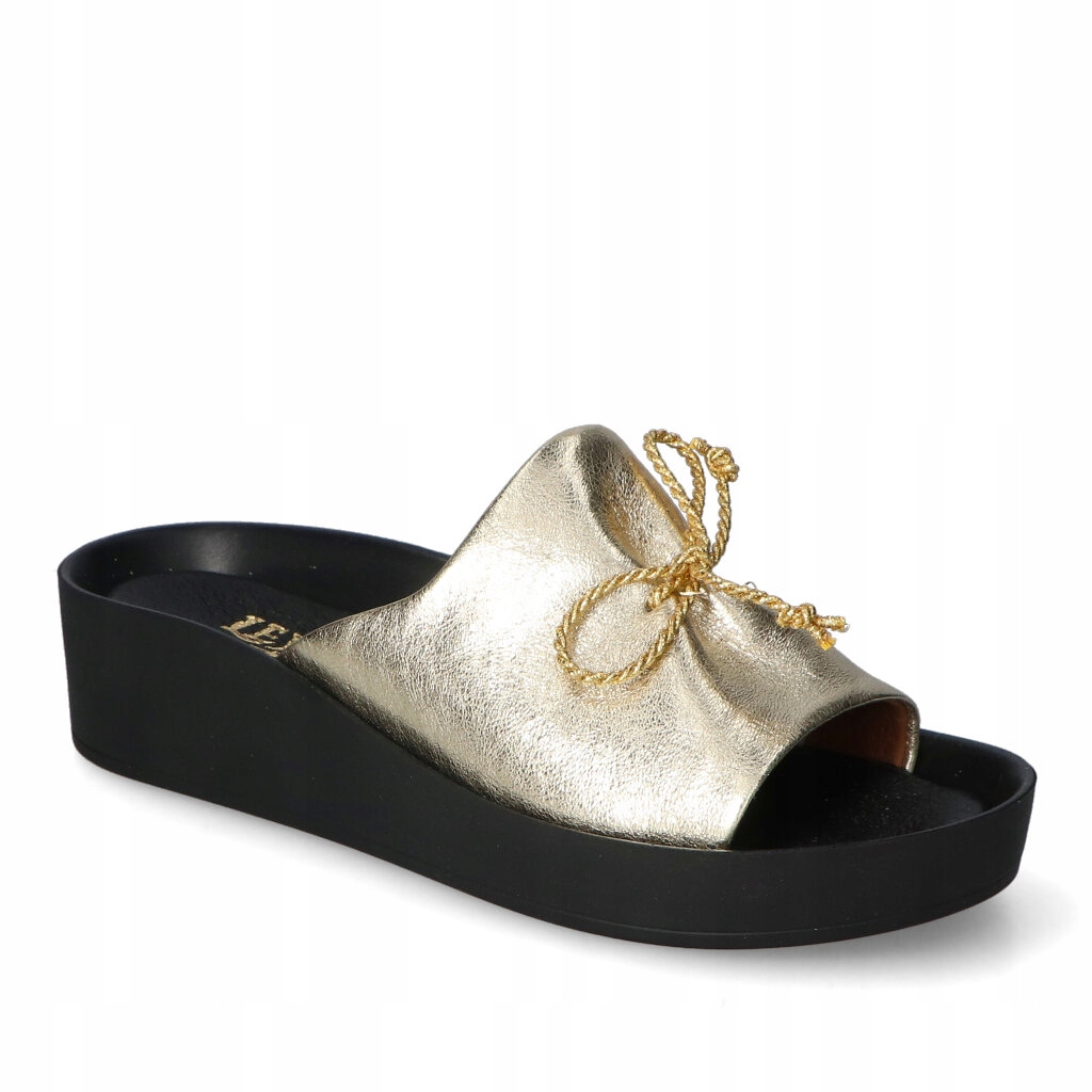 Nazouváky pantofle Lewski Zlaté Lico kožené 39