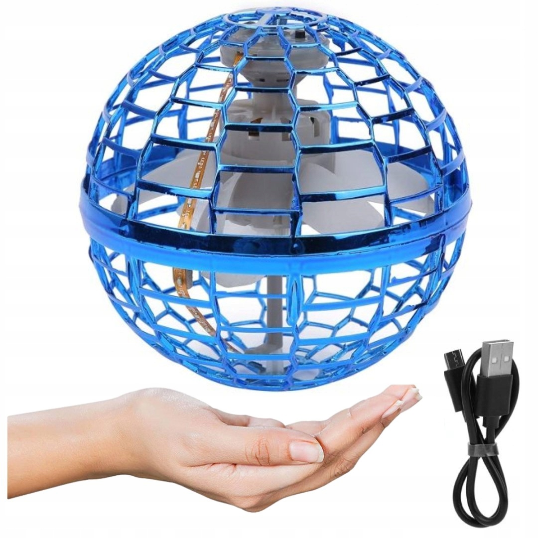 LATAJĄCA KULA UFO PIŁKA ŚWIECĄCA STEROWANA RĘKĄ