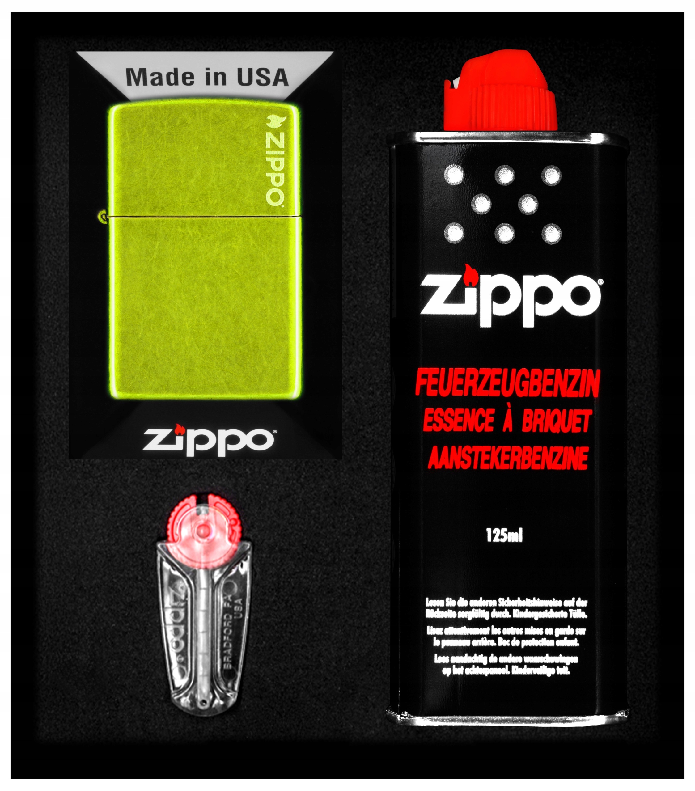 Sada Zippo Zapalovač Lurid Logo Dárkový No1