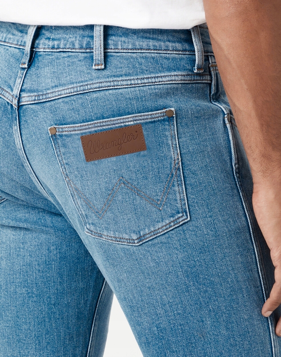 Wrangler GREENSBORO REGULAR STRAIGHT Hero PROSTE BLUE DżINS W36 L32 Rozmiar 36/32