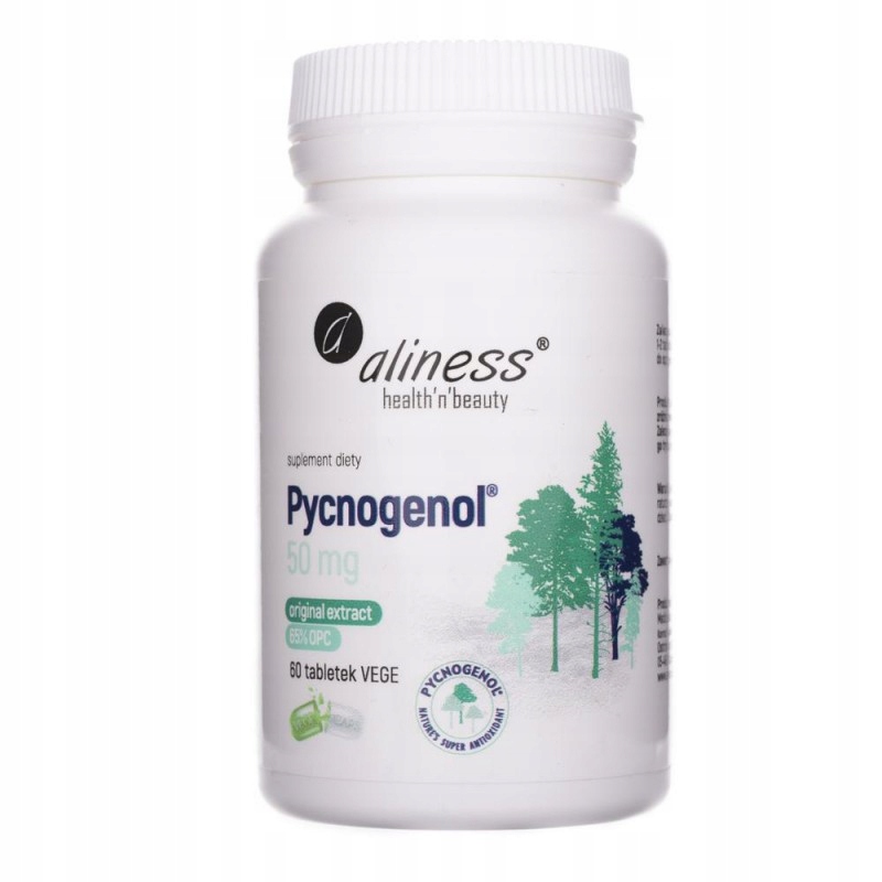 Aliness Pycnogenol Extract 65% 50 mg 60 tabletek