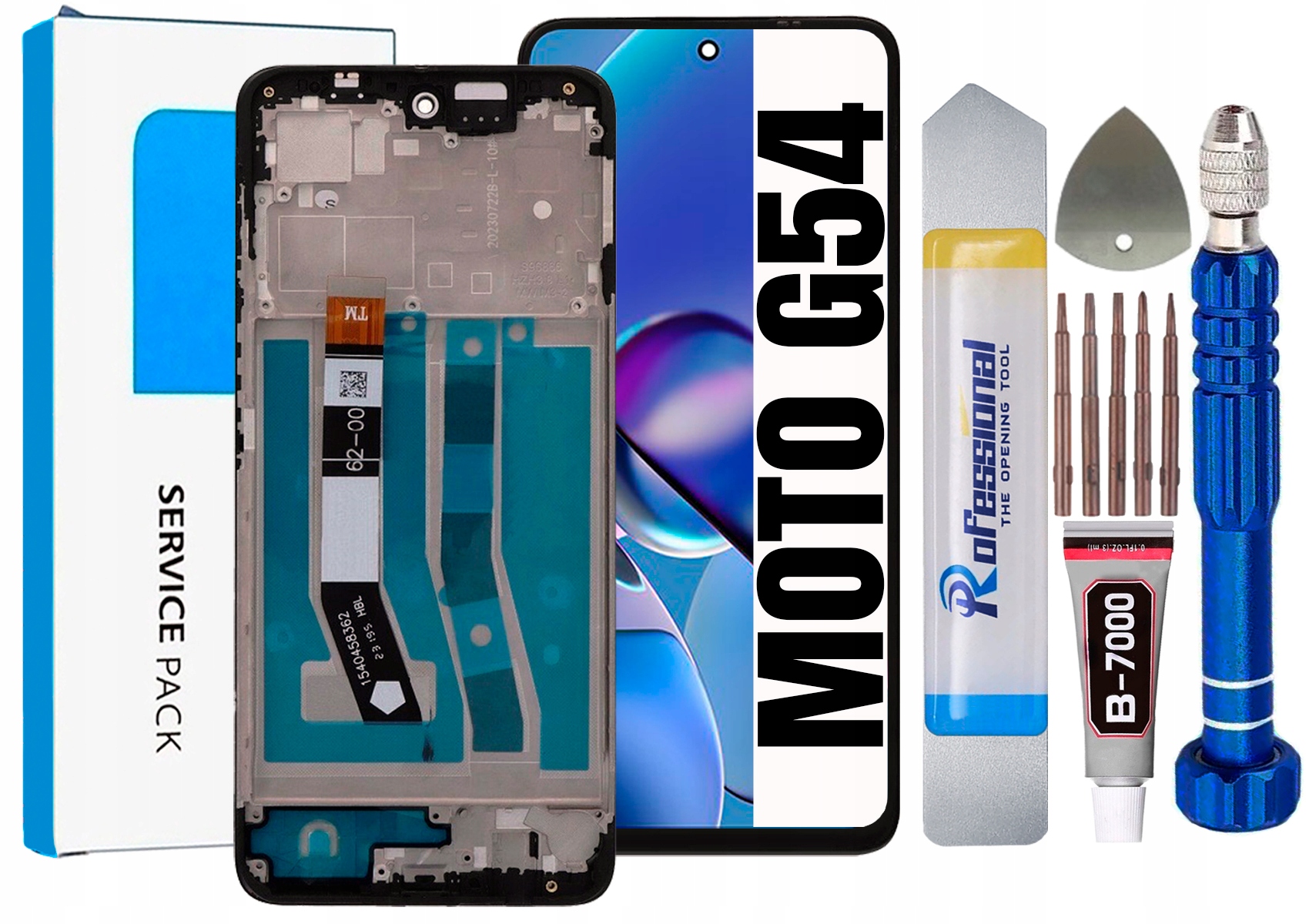 Displej Pro Motorola Moto G54 XT2343 4G 5G Originál LCD Rámeček