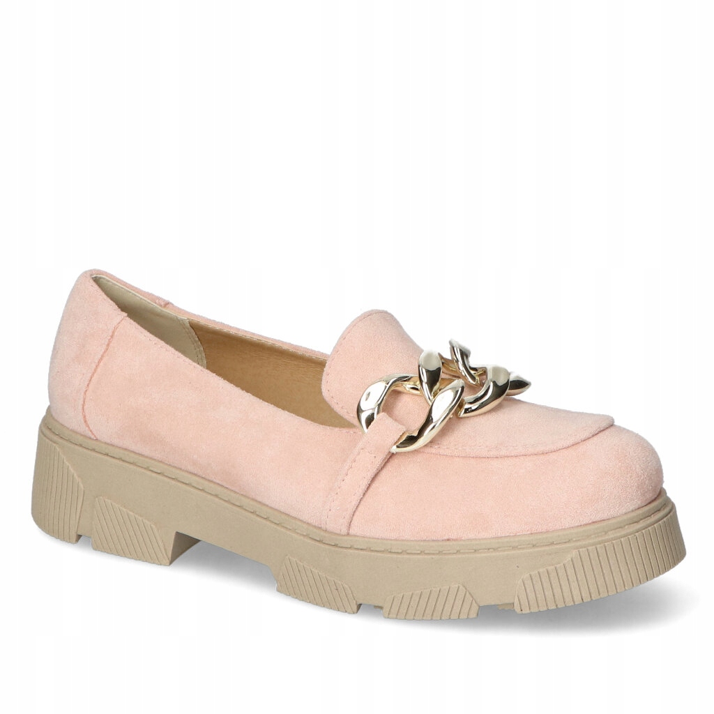 Mokasíny Kamex-But Maren Růžový semiš 40