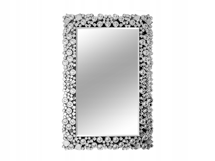 Nástenné zrkadlo glamour krištáľové 60x90 cm obdĺžnikové dekoratívne