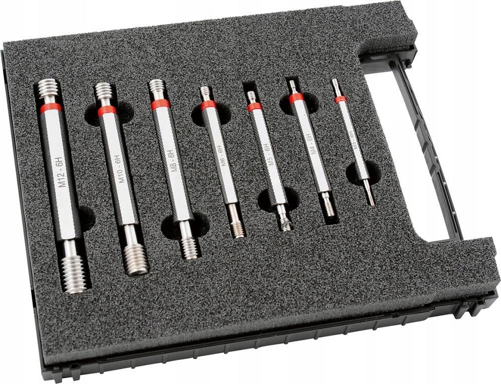 Sada.zkušebních zkoušek ohraničujících závit