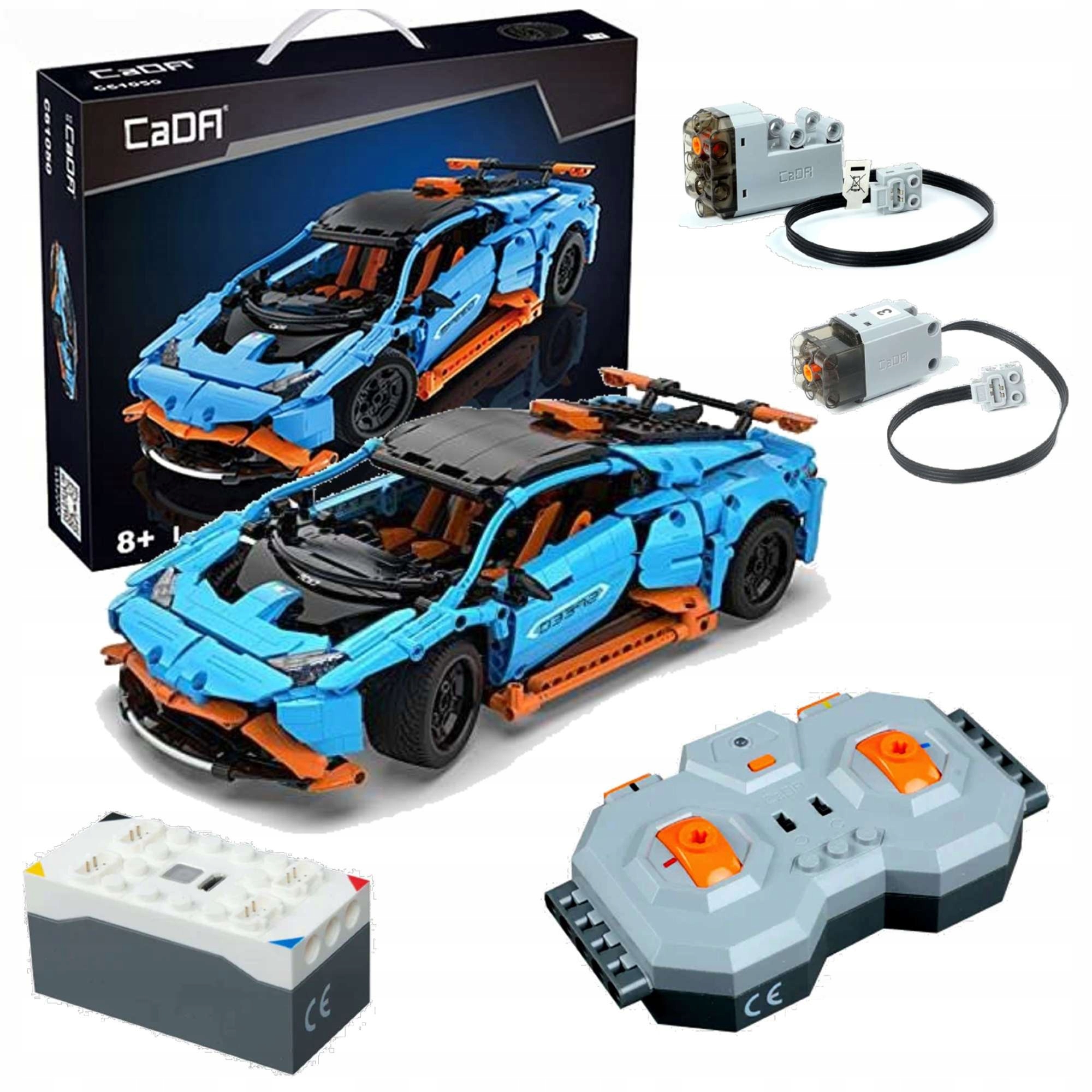 

Cada Klocki Pojazd Wyścigowy+rc Power System