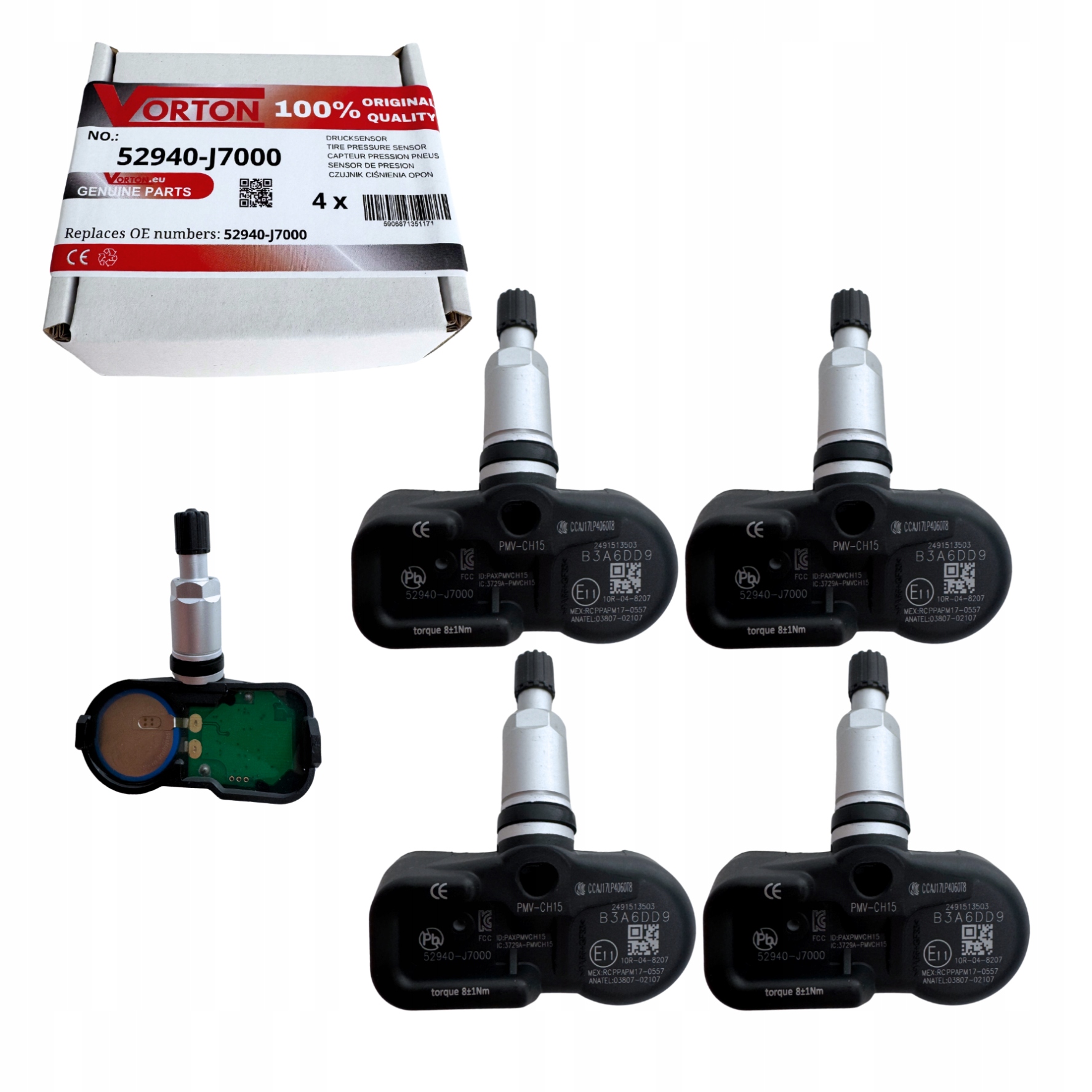 4X Senzor Tpms Snímač Tlaku V Pneumatikách Kia Ceed Proceed Xceed 2018+