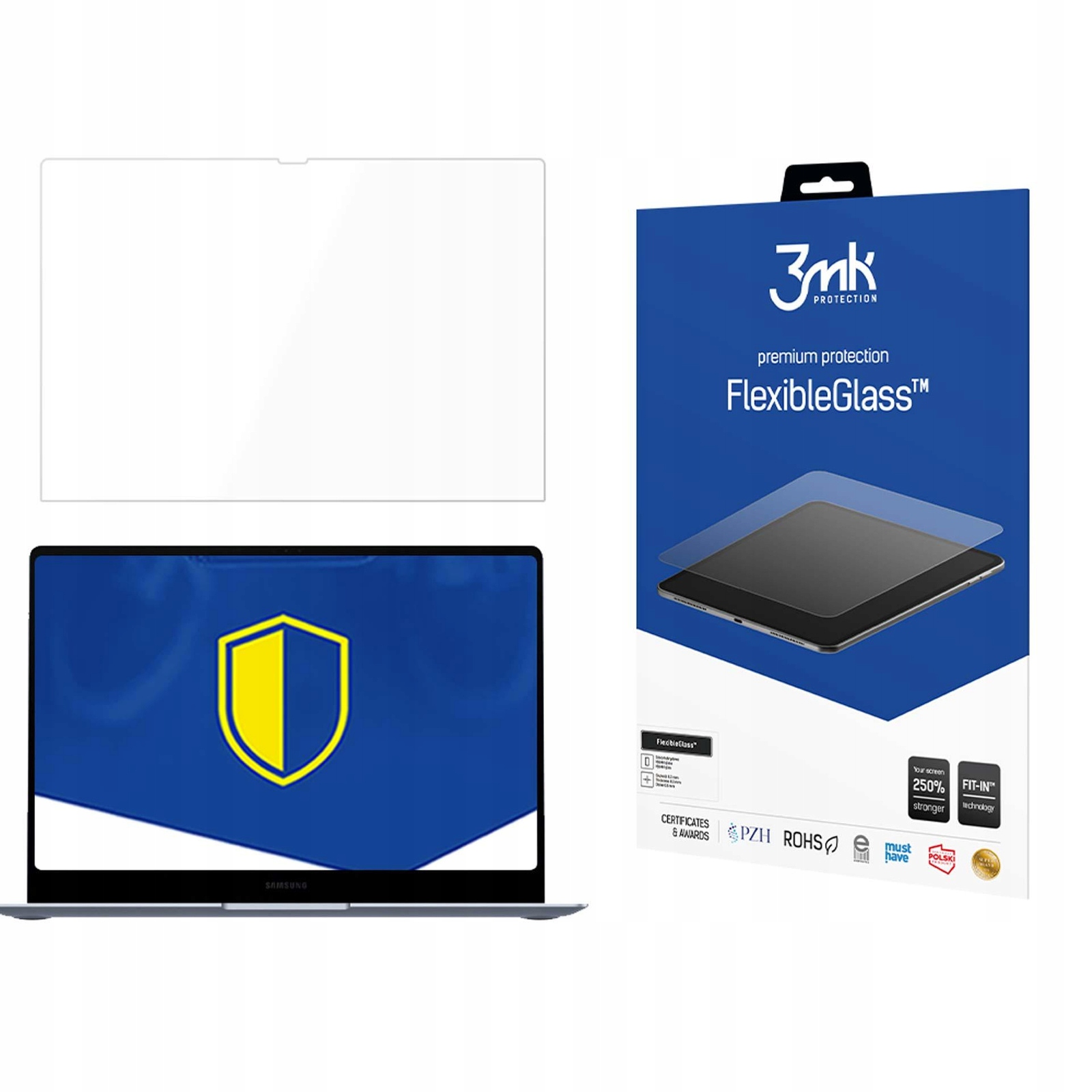 Hybridní Sklo pro Samsung Book4 Edge 14 až 15" 3mk FlexibleGlass