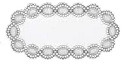 

Obrus Bieżnik Żakardowy Owalny 60x120cm 242471