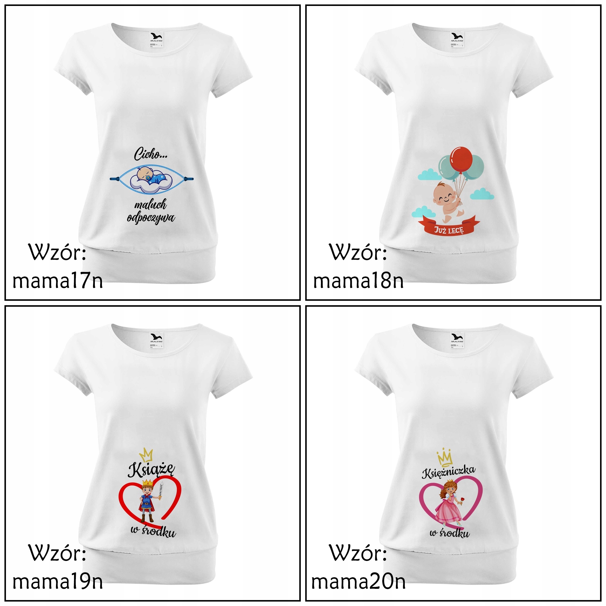 Koszulka CIĄŻOWA PRZYSZŁA MAMA DZIECKO PREZENT urodziny imieniny gwiazdka M Rękaw krótki rękaw