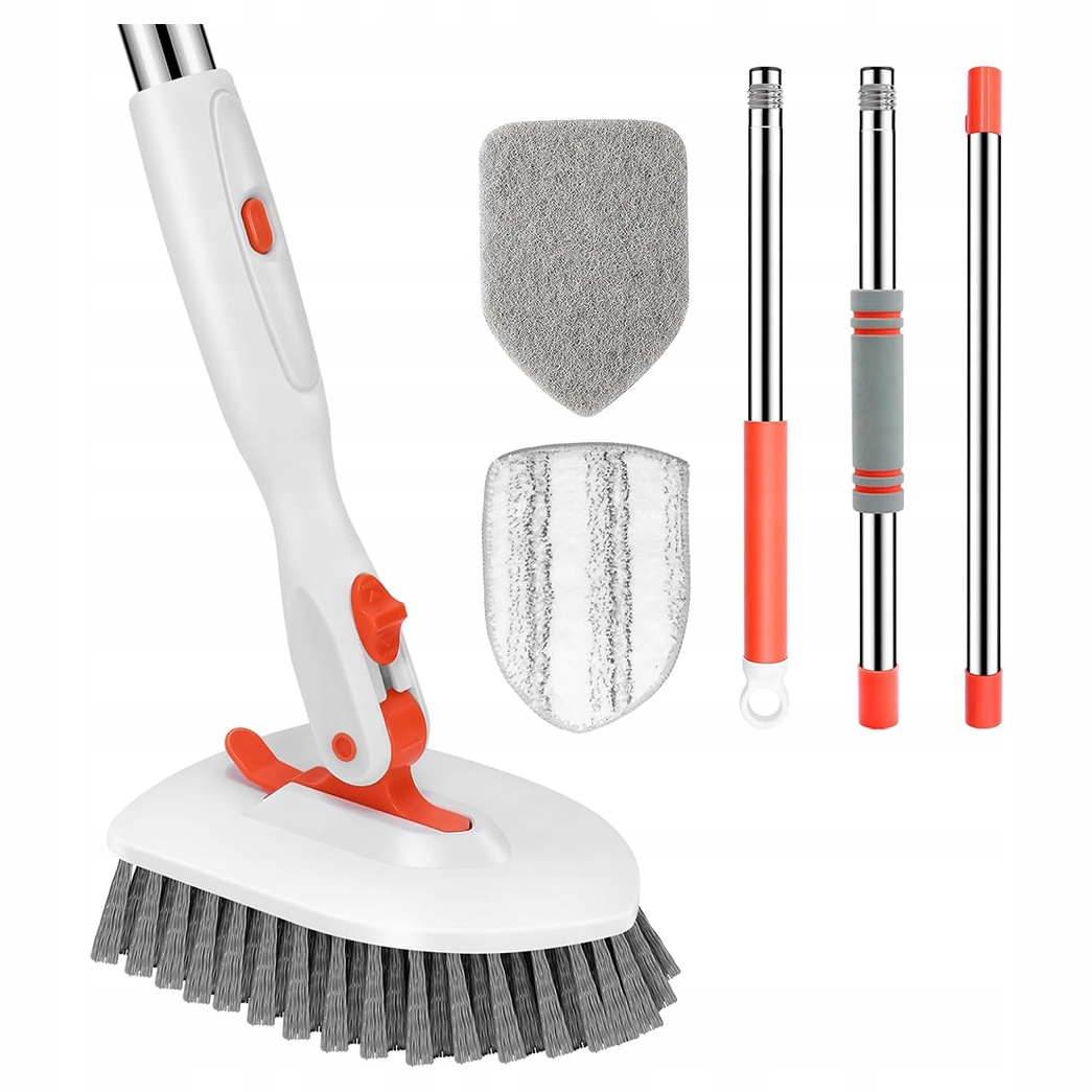 Levně Teleskopický Kartáč Do Koupelny 3V1, Čištění, Nastavitelný
