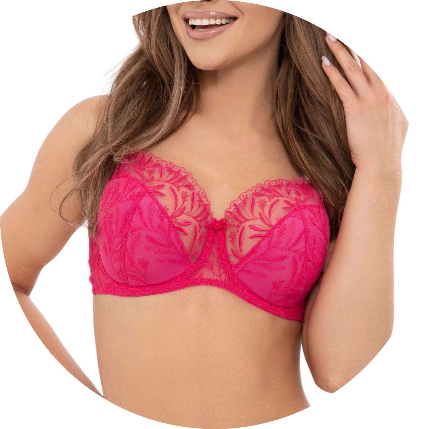 Polovyztužená podprsenka Semi Soft Biggi Marisa amarant 100C