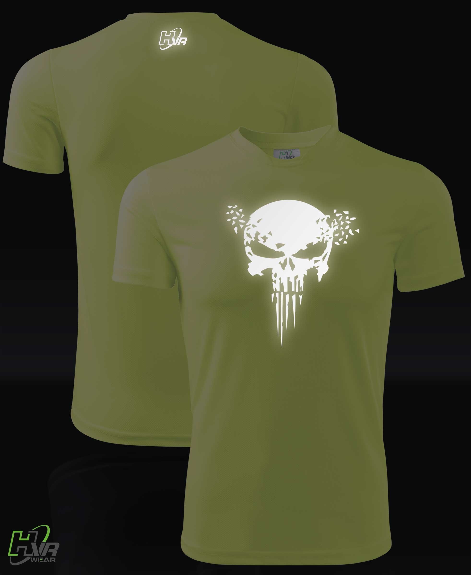 T-shirt termoaktywny - nadruk odblaskowy PUNISHER Płeć mężczyzna