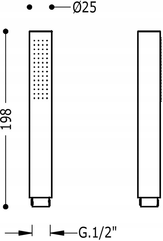 TRES TUB SŁUCHAWKA PRYSZNICOWA CHROM 034.116.01 Marka Tres